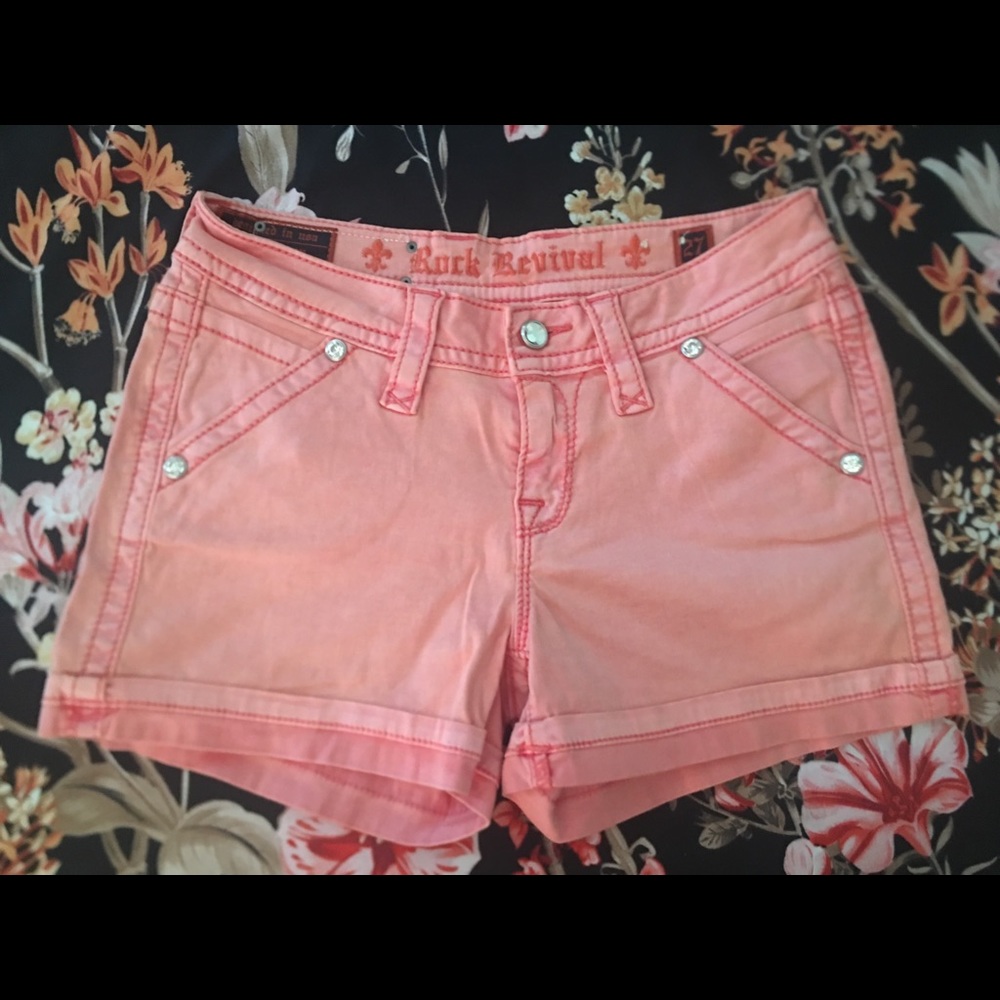 Rock Revival Coral Shorts